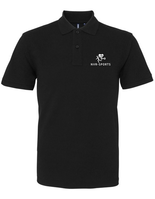 Heren polo zwart